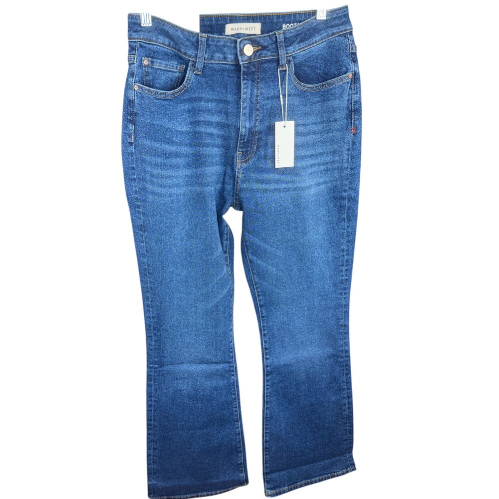 Warp + Weft Bootcut‎ High Rise Jeans 26 Midtone Blue Denim RN149078 NWT 395230